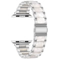 thumbnail image 4 of Adecuado para Apple watch1234567 SE, hebilla de mariposa de resina de tres cuentas de acero inoxidable, nueva correa de reloj, 4 of 5