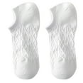 thumbnail image 1 of XIAQUJ Womens Comfortable Breathable Macaron Coloured Boat Socks Sock Slippers White One Size, 1 of 3