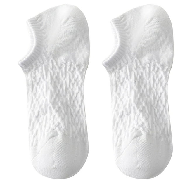 Aocisk Womens Comfor table Breathable Macaron Colored Boat Socks Low Cut No Show Socks White One Size