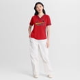 thumbnail image 3 of Women's Fanatics Red St. Louis Cardinals Diva Race Ahead Raglan V-Neck T-Shirt, 3 of 5