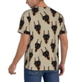 thumbnail image 2 of KLL Cute Black Dog for Men's Baseball Shirts,Short Sleeve Casual Shirts Button Down Shirt for Men Beach Summer Wedding Shirt-3X-Large, 2 of 7