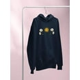 thumbnail image 3 of Daisies, Sun And Moon Art Hoodie Women -Image by Shutterstock, Female Small, 3 of 4