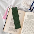 thumbnail image 4 of Kdxio Green Bright Web with Spiders Print Metal Tassel Bookmarks,Perfect Gift for Art Lovers and Bookworms Metal Bookmarks for Women, 4 of 8