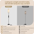 thumbnail image 3 of Lámpara de pie GOEBLESON 164 cm regulable con control remoto 10 W LED 3000 K‑6500 K, 3 of 9