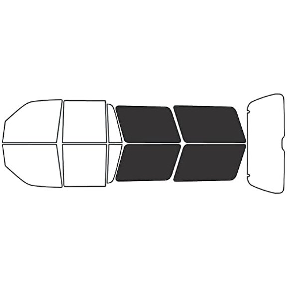 Rvinyl Window Tint Kit Compatible with Lincoln Navigator 1998-2002 - Cargo - 20%