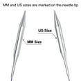 thumbnail image 4 of Uxcell Size US 13 Knitting Needles Circular Needle 16 inch Round Metal Stainless Steel Needle for Handmade Projects DIY Knitting, 4 of 6