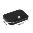 thumbnail image 4 of Inteprter Soporte de microcargador de escritorio para teléfono móvil Estación de acoplamiento de carga Usb-C para teléfono inteligente Teléfono y Comunicación Negro, 4 of 6