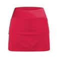thumbnail image 3 of HZLPFO Women's Tennis Golf Skirts High Waisted with Pockets Inner Shorts for Athletic Skorts Sports Running Pickleball Skirt Shorts for Women Red,3XL, 3 of 4