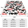 thumbnail image 2 of Flamingo Blanket 50''''x60'''' Camo Throw Blanket for Women Girls Lightweight Soft Plush for Crib Couch Travel Gifts for Flamingo Lovers Flamingo Decorations Flamingo Decor, 2 of 6