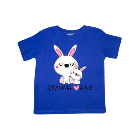 

Inktastic Gramma Loves Me- bunny family Gift Toddler Boy or Toddler Girl T-Shirt
