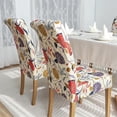 thumbnail image 5 of Touchbetter Printed Stretchable Parson Chair Covers for Dining Room Set of 6,Pattern Stretch Dining Chair Slipcover Washable Removable for Kitchen,Hotel,Restaurant,Ceremony(6PCS,Flower), 5 of 7