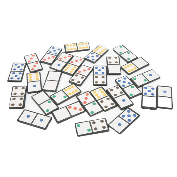 Portable Dominoes, Double Six Dominoes Glossy Round Edge  For Dormitory