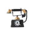 thumbnail image 1 of Yuarrent Teléfono rotativo estilo Retro viejo auricular de resina * teléfono antiguo cordón grueso duradero patrón de números dorados adorno Decoración Yuarrent HA074815-00, 1 of 6