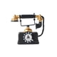 thumbnail image 1 of Billuyoard Teléfono rotativo estilo Retro viejo auricular de resina * teléfono antiguo cordón grueso duradero patrón de números dorados Decoración, 1 of 6