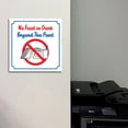 thumbnail image 5 of Square Plus No Food or Drink Beyond This Point Door or Wall Sign | Workplace Cleaning Signage - Large, 5 of 8