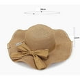 thumbnail image 4 of New Women Ladies And Gentlemens Summer Wide Brim Straw Hat Floppy Beach Cap Women Hair Hat Retirement Visor Winery Tote Fisherman Hats for Women Hat with Drawstring Hat Women Ocean Ponytail Hat Bags, 4 of 6