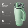 thumbnail image 2 of TAL 32oz Stainless Steel Skye Tumbler with Flip-Up Straw, Sage Shimmer, 2 of 9