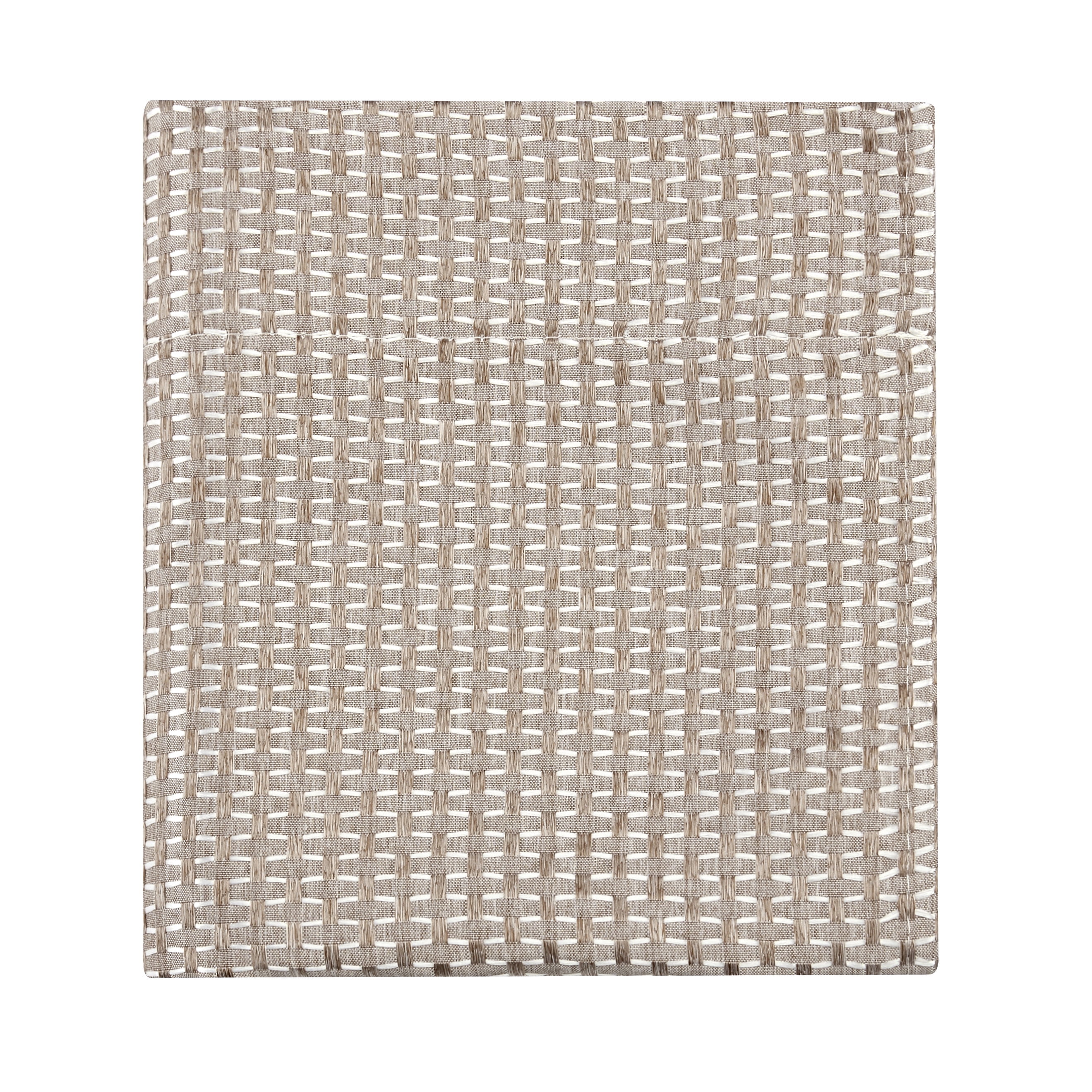 Better Homes & Gardens 4 Piece Taupe Open Stitch & Solid Curtain & Sheer Panel Set, Taupe, 74x63