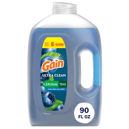 Gain Ultra Dish Washing Liquid Dish Soap, Honey Berry Hula Scent, 90 fl oz.