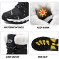 thumbnail image 2 of Dumajo Snow Boots For Women Winter Waterproof Shoes Thickened Faux Fur Lined Frosty Warm Outdoor Boots, 2 of 11