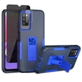 thumbnail image 1 of Xhy Samsung Galaxy A02S case with Stand, 2x Privacy Screen Protector + 1x Camera Lens Protector, Military Grade Case with Magnetic Car Mount, Samsung A02S Phone Case for Men Women, Dark blue & Blue, 1 of 6