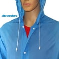 thumbnail image 2 of Adult Portable Lightweight PVC Long Size Hooded Raincoat, Reusable Rainwear, with Pockets an, 2 of 5