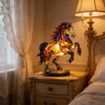 thumbnail image 5 of YiJuHui Vintage horse Night Light Home Decor,Bohemian Resin Decorative Bedside Lamp,Retro Painting Table Lamp Nightlight for Bedroom Decoration, Gift for Animal Lovers,Friends and Familys, 5 of 6