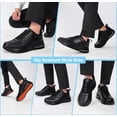 thumbnail image 3 of AMOX Non Slip Work Shoes for Men Food Service Slip Resistant Sneakers Casual Comfortable with Cushioning for Chef Kitchen Restaurant Walking Black, 3 of 8