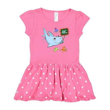 

Inktastic Teacher Shark with School of Fish Gift Toddler Girl Dress