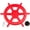 Red, variant on Swing Set Stuff Ships Wheel (Green) with SSS Logo Sticker