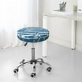 thumbnail image 7 of Kll Ocean On Striped Round Bar Chair Cushion Cover 12 Inch,Bar Stool Protector With Elastic, Soft Washable, 7 of 7