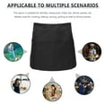 thumbnail image 3 of Server Apron With 3 Pockets Waterdrop Resistant Waitress Waiter Waist Apron For Waitresses Durable And Easy To Clean Black, 3 of 7