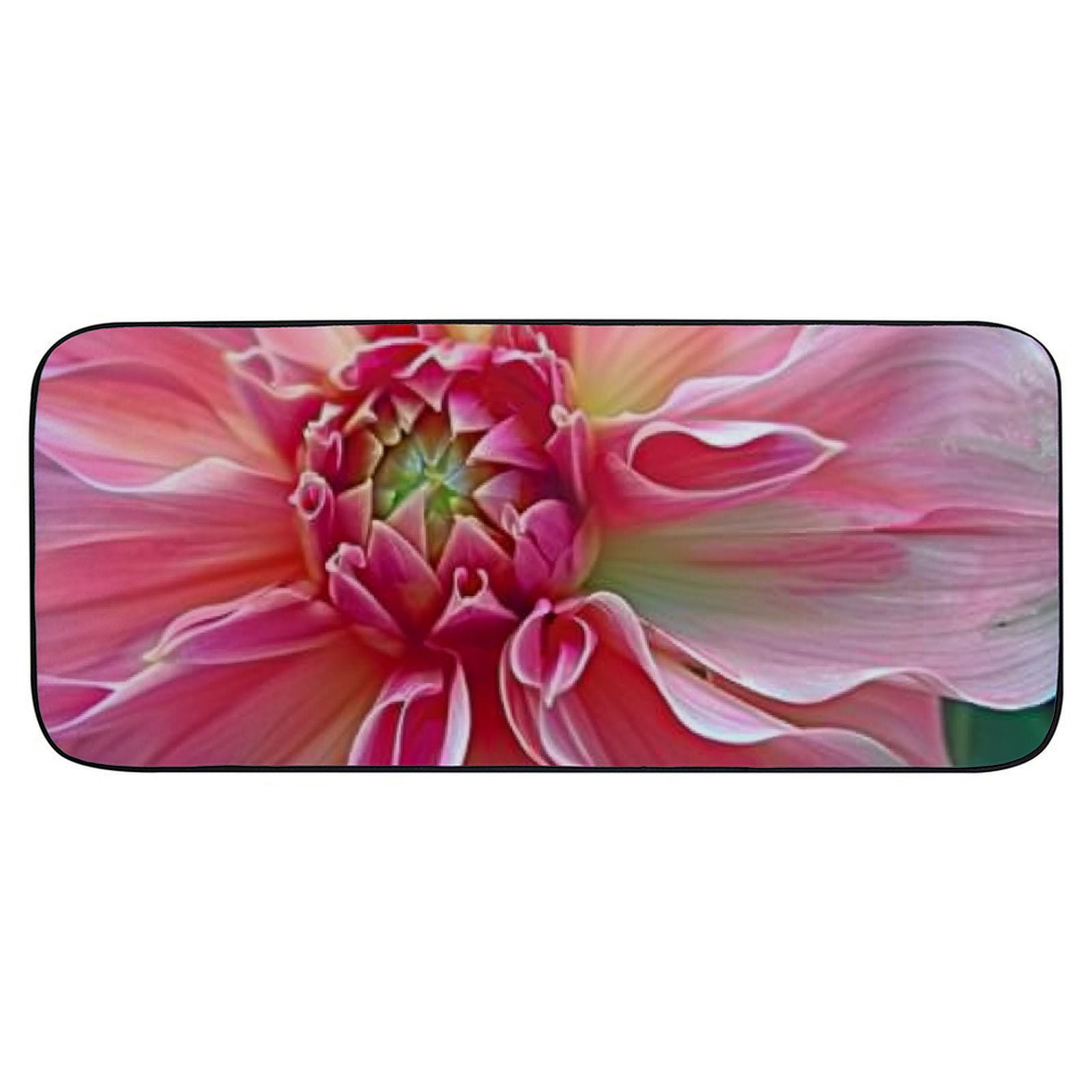 Qinduosi Decorative Door Mat, Door Mat with Non-Slip Rubber Backing, Cleaning, Traps Dirt, for Entry, Patio, Garage - Flower Pink Nature Blossom Petals Bloom Spring 19.68*47.24 in