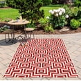 thumbnail image 4 of Momeni Baja 1'8" X 3'7" Tapis de Transition en Rouge, 4 of 4