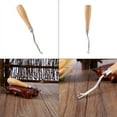 thumbnail image 6 of 6.3inch Wooden Bent Latch Hook Crochet Needle Hook Tool, 6 of 10