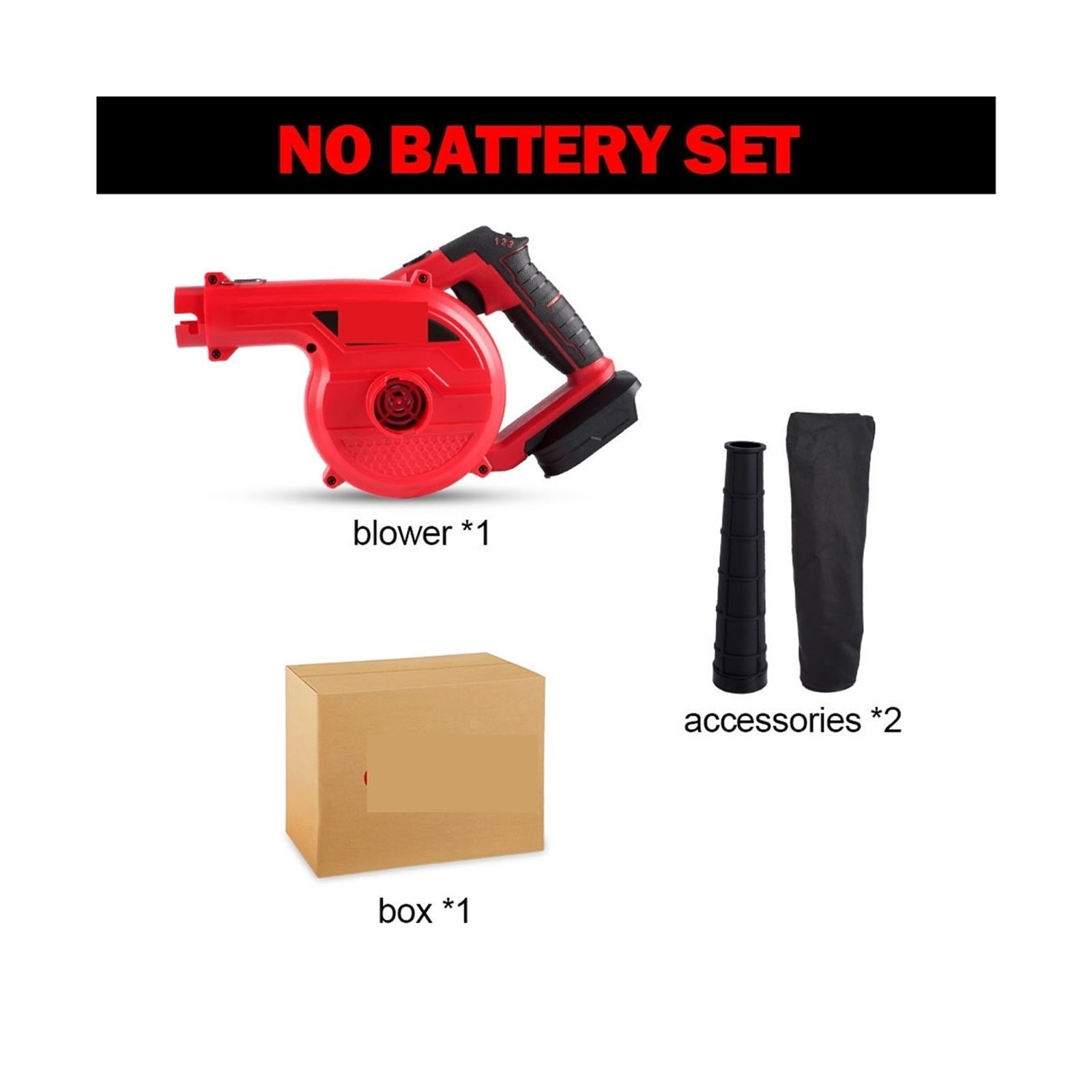 2In1 3500W Cordless Electric Air Blower, 36000RPM Wireless blower Leaf Garden Sweeper Tools For 18V Battery Vr ,Powerful & Energy-Efficient