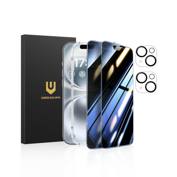 Protector de pantalla de privacidad UnbreakCable para iPhone 16 Plus