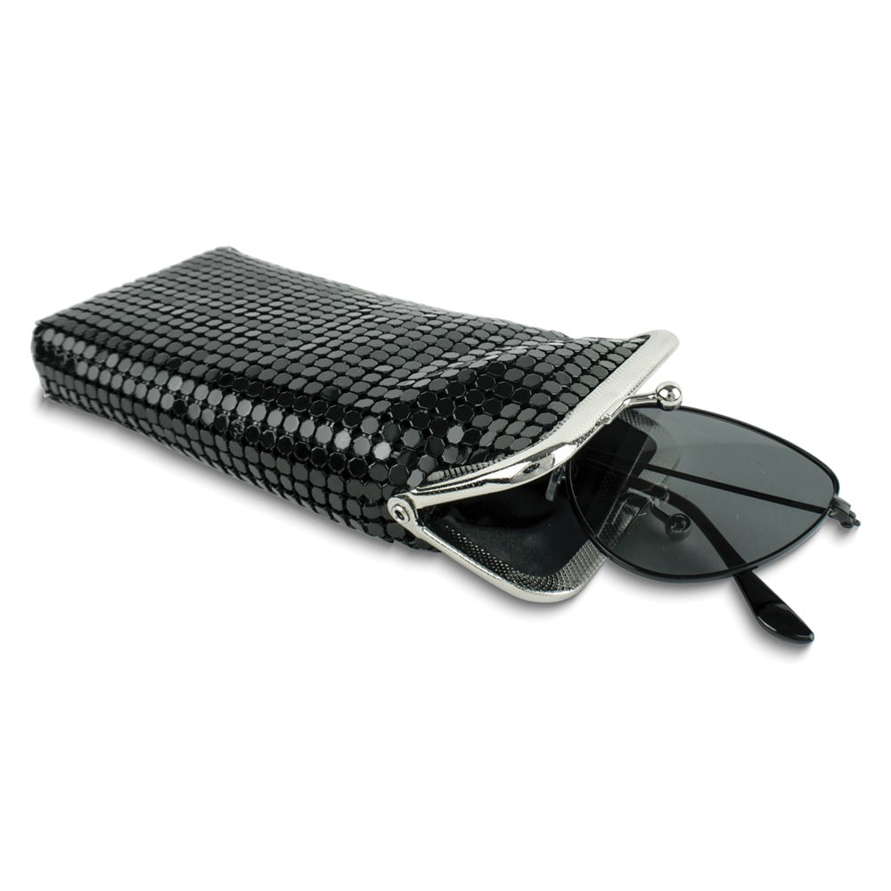 Black Sequin Eyeglass / Cigarette / Multi-purpose Case QGM4871