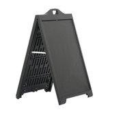 M&T Displays Double Sided Sandwich Board Street SignPro 24x36 inch White A-Frame Sidewalk Sign