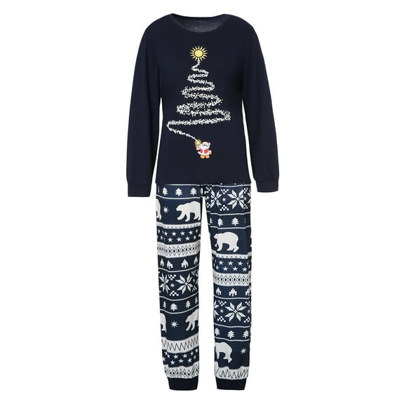 Louist Christmas Pajamas Family Matching Sleepwear Xmas Nightgown for All of Families