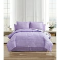 thumbnail image 2 of CEDAR COURT Paris Floral Lilac Ultra Soft Microfiber 8 Piece Reversible Comforter Bedding Set - King, 2 of 9