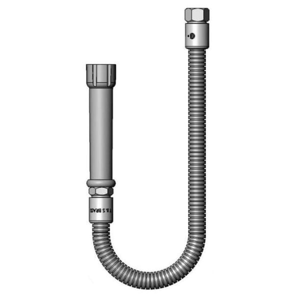 T&S Brass - 23'' Flexible Stainless Steel Hose Assembly