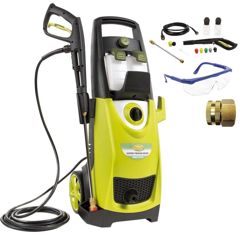 Sun Joe SPX3000 Pressure Joe 2030 PSI Electric Pressure Washer Deluxe Accessory Bundle includes