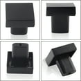thumbnail image 3 of LAMIRO 5 Pack 1 inch Cabinet Knobs with Mounting Screws,Flat Black Drawer Knobs,Square Dresser Knobs,Dresser Drawer Handles,Drawer Pulls for Kitchen Cabinet Bedroom, 3 of 6