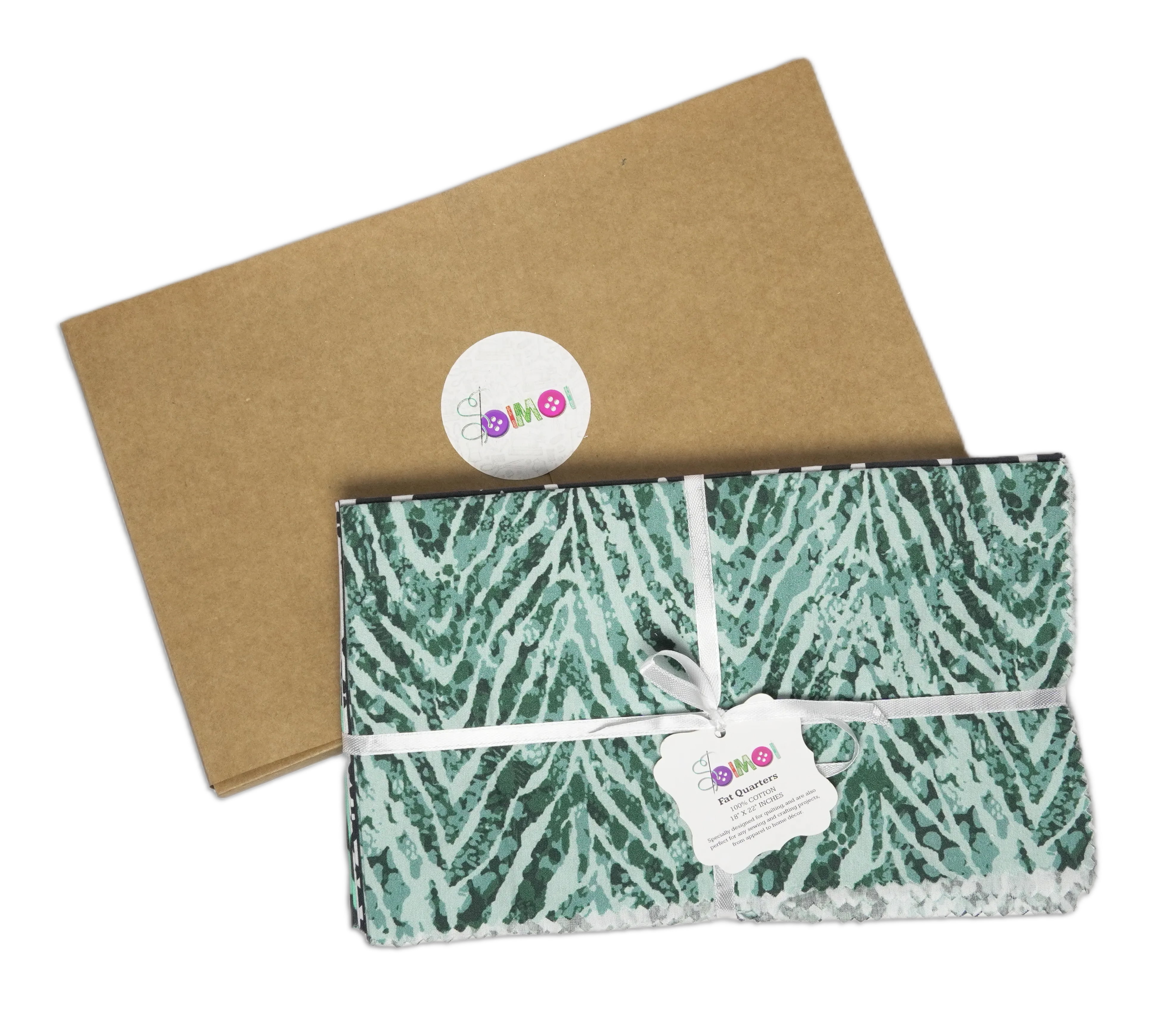 Soimoi 8 Pc Fat Quarter Bundle- Animal Skin Print 18"x 22" DIY Patchwork- 100% Cotton Pre-Cut Quilting Fabric