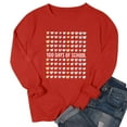 thumbnail image 4 of Uootdi 100 Days of School Long Sleeve Shirts for Women Womens Teacher Graphic Tops Happy 100 Days of School Sweatshirt Gift, 4 of 6