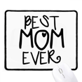 thumbnail image 1 of Best Mom Ever Words Mother's Day Mousepad Stitched Edge Mat Rubber Gang Pad, 1 of 2