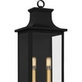 thumbnail image 5 of Quoizel Abernathy 2-Light Matte Black Outdoor Wall Lantern, 5 of 7