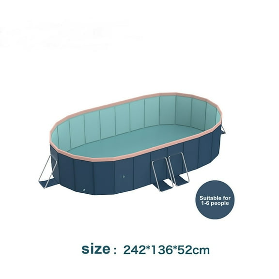 Yougu 2.8m PVC Folding Pool (not inflatable) Bathes, Suitable For Outdoor Patio Beach Garden