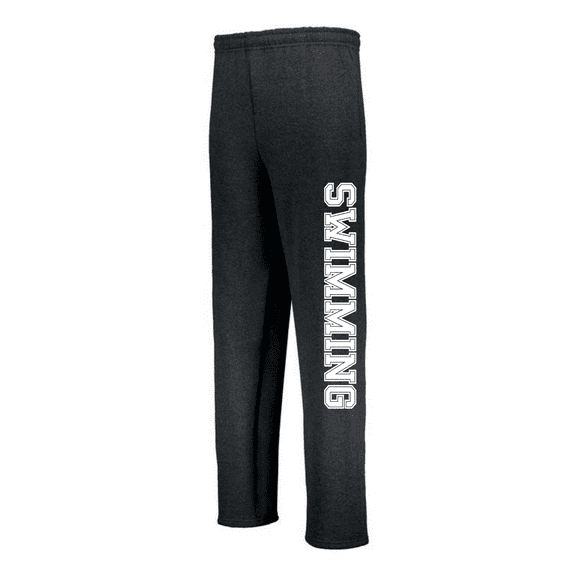 JANT girl Black Youth Swimming Sweatpants (Youth Small 6/8, White)